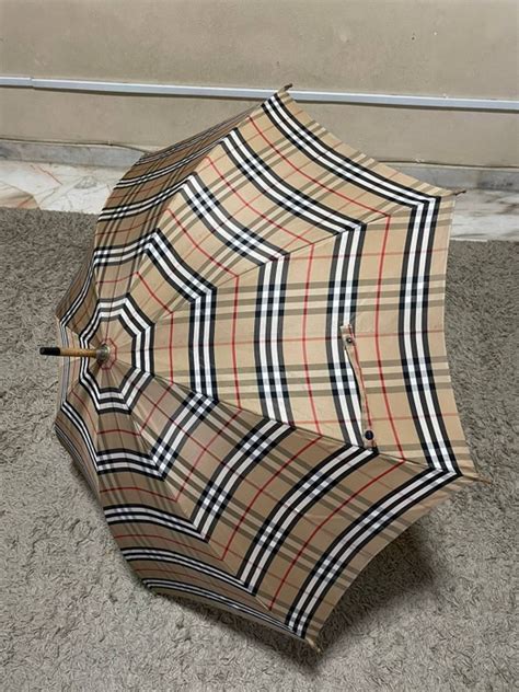 burberry umbrella black|vintage burberry umbrella stand.